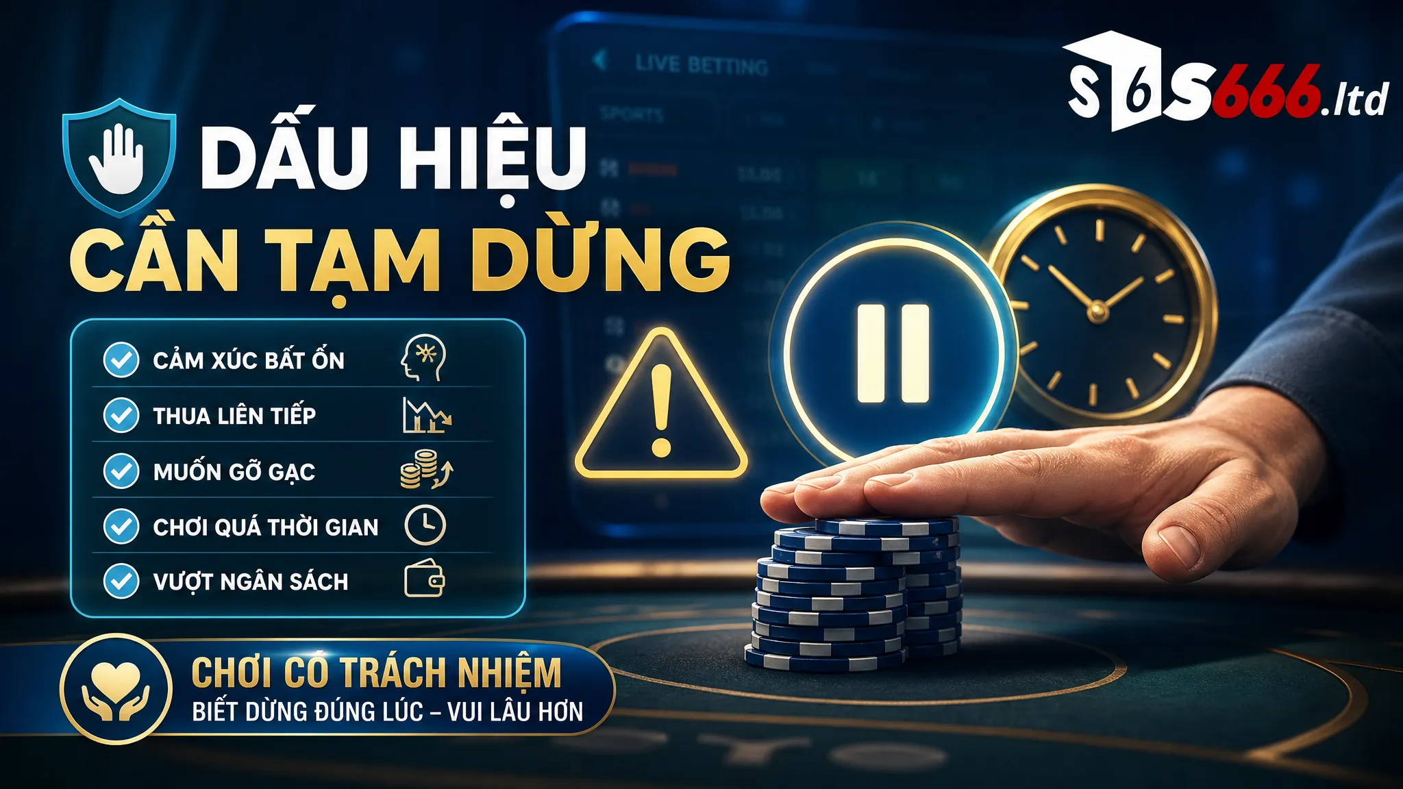 Dấu hiệu cần tạm dừng